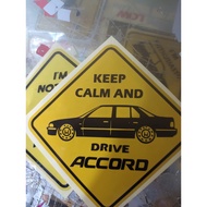 Cutting sticker, honda accord word sticker