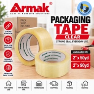 Armak Packaging Tape Clear 2 inches x 50 yards or 2 inches x 90 yards