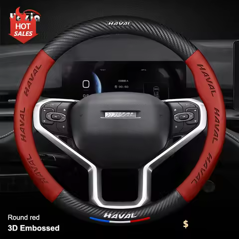 Carbon Leather Car Steering Wheel Cover for Great Wall Haval H6 GT H6GT Jolion 2022 2023 2024 2025 N