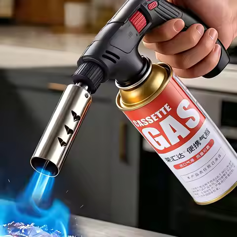 Extended Butane Torch Long Tube Gas Blow Torch For Outdoor Camping BBQ Soldering Welding Kitchen Coo
