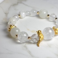 間色 有貓  / 水晶手鍊 x 千層幽靈 x 白阿塞 x 白月光 x 雪花幽