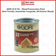 GORI 22 0.75L - Wood Preservative Paint (Anti-Termite, Insecticide, Fungicide, All Exterior Wood) Bi