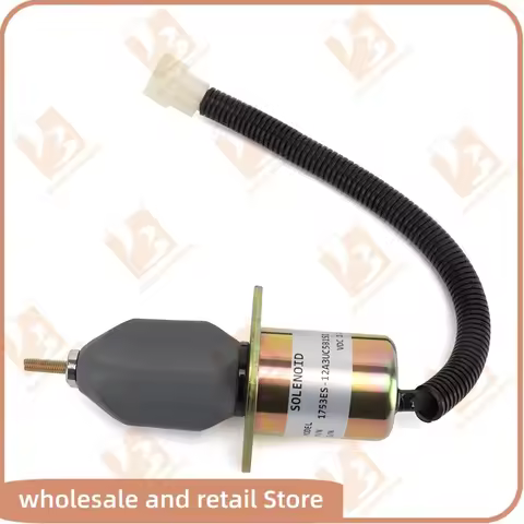 1753ES-12A3UC5B1S1 SA-3840T 12V Fuel Shut Off Solenoid For Yanmar 4TNE94 4TNE98 4TNC88 Mini Excavato