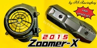 ฝาครอบใบพัด+กันร้อนท่อ ZoomerX Zoomer-X 2015 เซตเคฟล่าดำ อย่างดี(SK) (ราคาต่อ2ชิ้น) ฝาครอบใบพัดzoomerx ครอบใบพัดzoomerx กันร้อนท่อzoomerx ฝาครอบท่อzoomerx ครอบท่อzoomerx ข้างท่อzoomerx แผ่นกันร้อนท่อzoomerx