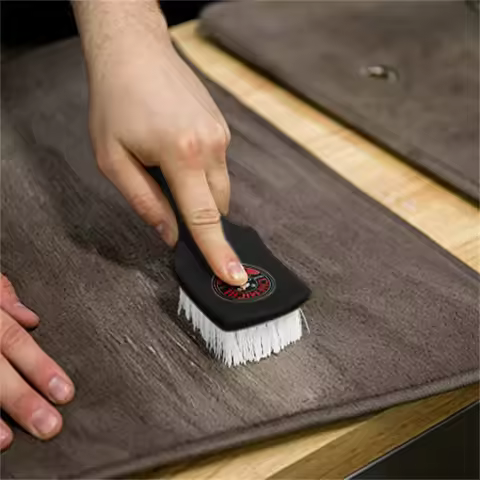 Heavy Duty Nifty Interior Carpet/Upholstery Detailing Brush 3 Colors For Tires,Floor Matt,Fabric and