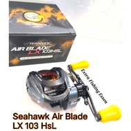 Reel BC Seahawk Air Blade LX 103 HSL attractive drag clicker