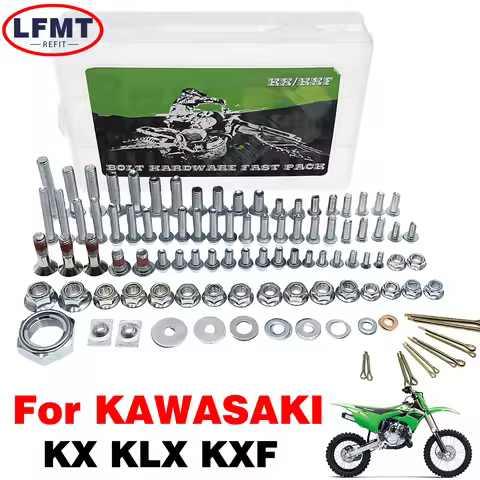 Hardware screw bolt repair rescue mending Full tool kit Fastener For KAWASAKI KX250 KX450 KX250F KX4