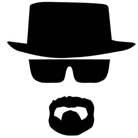 2pcs/lot Breaking Bad Heisenberg Sticker - Vinyl Decal for Apple Macbook Air/Pro Laptop
