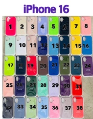 (พร้อมส่งจากไทย) เคสกำมะหยี่โลโก้ สำหรับรุ่น IPHONE - iphone16 iphone16Pro iphone16Plus iphone16E ip