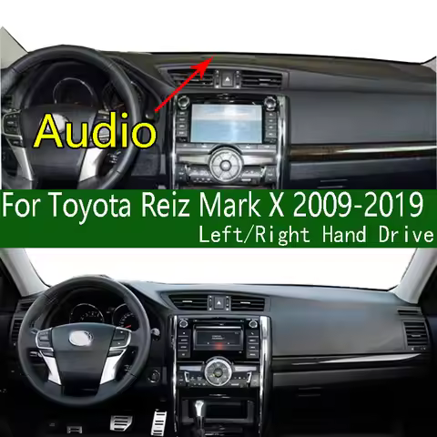For Toyota Reiz Mark X GRX13 GRX131 X132 X133 X130 GRMN 2009-2021 Dashmat Dashboard Cover Sunscreen 