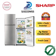 Sharp Refrigerator 2 Door Inverter 320L Fridge Peti Sejuk Peti Ais 2 Pintu Inverter Murah 冰箱 SJ3222MSS