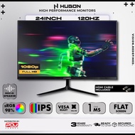 HUGON 24" 120Hz FHD 1ms IPS FLAT  Adaptive-Sync With Speaker Gaming Monitor (FF2401SB Black / FF2401