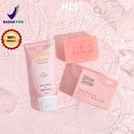 HLS HELOISE BEAUTY GLOW SOAP LOTION GLOW FACE & BODY SOAP COLLAGEN MOISTURIZING BRIGHTENING BPOM