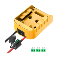 UNI.B.W Battery Adapter with Fuse and Switch for Dewalt 20V /18V DCB200 DCB203 DCB205 DCB206 Li-Ion 