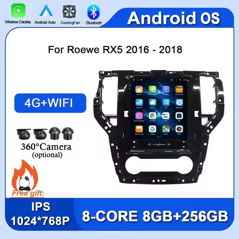 9.7inch Car Radio For Roewe RX5 2016 - 2018 GPS Navigation Android 14 Wireless Carplay Auto Multimed