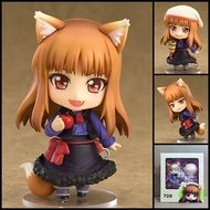 . . Q Version Nendoroid 728#狼与香辛料 Holo Movable Face-Changing Doll Figure Ornament Model Doll