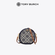 TORY BURCH T MONOGRAM กระเป๋าเค้กทรงกลมขนาดกลาง jacquard กระเป๋าผู้หญิง 88168