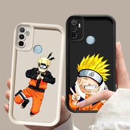 HITAM PUTIH D-53 Ainame Naruto Case Black White Casing for Realme 7i C17 OPPO A53S A33 A53