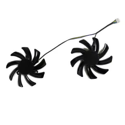 2Pcs/Set T129215BU,VGA GPU Cooler,Video Cards Fan,For Kuroutoshikou GALAKURO RD RX5700XT RX 5600 XT,