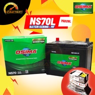 NS70 NS70L NS70R 75D26R 75D26L OSIMA BATERI KERING Bateri Kereta Proton Waja, Toyota, Honda, Hyundai