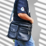 กระเป๋าสพายพาดลำตัว ใช้ได้ทั้งผู้ชายและผู้หญิง แบรนด์ WOLVES ORIGINAL แท้ 100% หนัง pc กันน้ำ ด้
