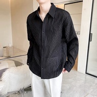 HIGH QUALITY FASHION SHIRT FOR MEN AND WOMEN UNIQUE NEW MODEL LONG SLEEVE MESH SHIRT 88 MEN WIN TX3