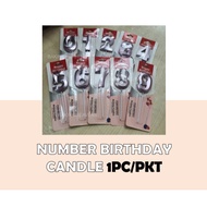 PURPLE NUMBER BIRTHDAY CANDLE 1PC/PKT