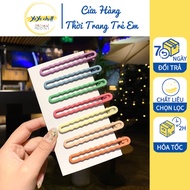 Korean Hair Floss Clips Set of 7 7 Extremely Cute Colors as a Meaningful Gift