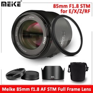 Meike F1.8 85มม. STM ออโต้โฟกัส,ถ่ายภาพบุคคลแบบเต็มเฟรมเลนส์สำหรับ Nikon เทเลโฟโต้ขนาดกลาง Z/fujifilm X/canon Rf/sony E Mount กล้อง