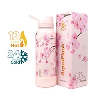 AQUAFLASK SAKURA LIMITED EDITION (14/18/22/32/40oz) Double Wall Vacuum Insulated Stainless Steel Tum