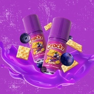 liquid Crackz V6 saltnic creamy Blueberry Cheese Crackerz murah botol 30ml original enak murah