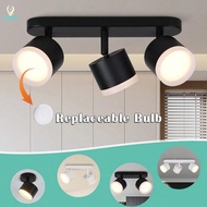1pc Aluminum Multi-Head Recessed Ceiling Light, 2/3 Heads, Rotatable Recessed Ceiling Lamp, GX53 Bas