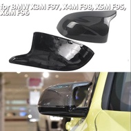 2x Real Carbon Rearview Exterior Side Mirror Caps replacement for BMW X3M F97 X4M F98 2019-2024 X5M 