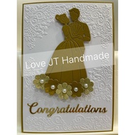 A6 Size Handmade Card Greeting Card Wishes Card Wedding Congratulations Card