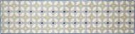 Kitchen Mat, Width 17.7 inches (45 cm) x Length 70.9 inches (180 cm) x Height 0.4 inches (1 cm), Blu