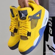 A AJ4 Men's Shoes Pure Original AJ4 Basketball aj Electric Female Heightening Women's University Blu