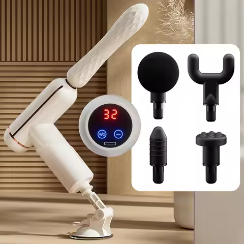 Portable Fascia Massage Gun Mini Wireless Vibrating Gun Machine DIY Toys Body Massage with LED Touch