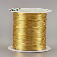 1Roll Round Copper Wire Copper Beading Wire for Jewelry Making Long-Lasting Plated Gold 20 Gauge 0.8mm about 26.24 Feet(8m)/roll