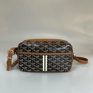 GOYARD  咖色老花相機包