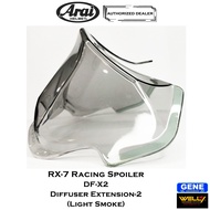 ARAI ORIGINAL Smoke Spoiler Extension For VZ-RAM And RX-7X Helmet
