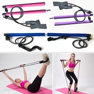 Pilates Bar Kit Body Abdominal Resistance Rope Puller Multi functional Yoga Rally Rod Pilates Stick