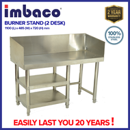 Imbaco Burner Stand 2 Desk | Stainless Steel Burner Stand | Kitchen Table | 2 Years Warranty | (BST-3)