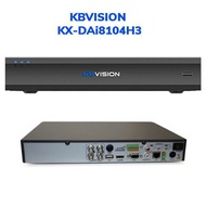 KBVISION KX-DAi8104H3 4-channel AI DVR Recorder, 1 SATA x 6TB, AI Coding/H.265+, 32 Mbps Bandwidth.