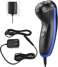 Corded Electric Razor for Men,Face and Bald Head Shaver,3D Rotary Close Shaving Machine.Plug in 10 0