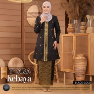 SONGKET REPUBLIK SONGKET TABUR KEBAYA MODEN TENUN ASLI BAJU KEBAYA KLASIK BLACK SILVER BLACK GOLD