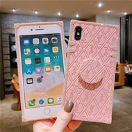 OPPO Reno 7 Reno Z Reno 2 2F 2Z 3 Reno 3 4 5 Reno 6 Pro Reno 7 pro Fashion brand square pink with stand phone case