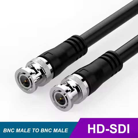 HD-SDI SDI BNC to BNC Male 75-5 Coaxial Cable Monitor Camera Video Cable 3G 1080P 12G 4K 60Hz 1.5 2 