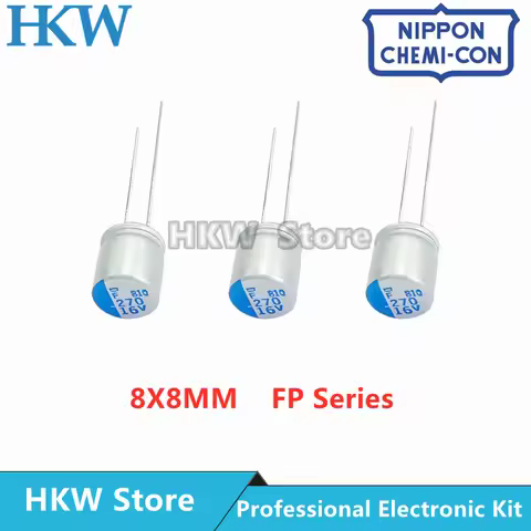 10pcs 270UF 16V NCC 8x8mm 8x12 6x9 Super Low ESR 16V270uF For Motherboard VGA Solid Capacitor NIPPON