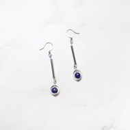 【海的脊骨】天然石垂掛耳環