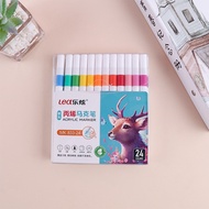 Marker Pen / Colored Pen / Acrylic Marker / Acylic Marker 24 Colors Lea / Lex MK- 833 Bush Tip, Wate